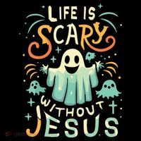 Life Is Scary Without Jesus Christian Halloween Funny Coffee Mug thumb 5