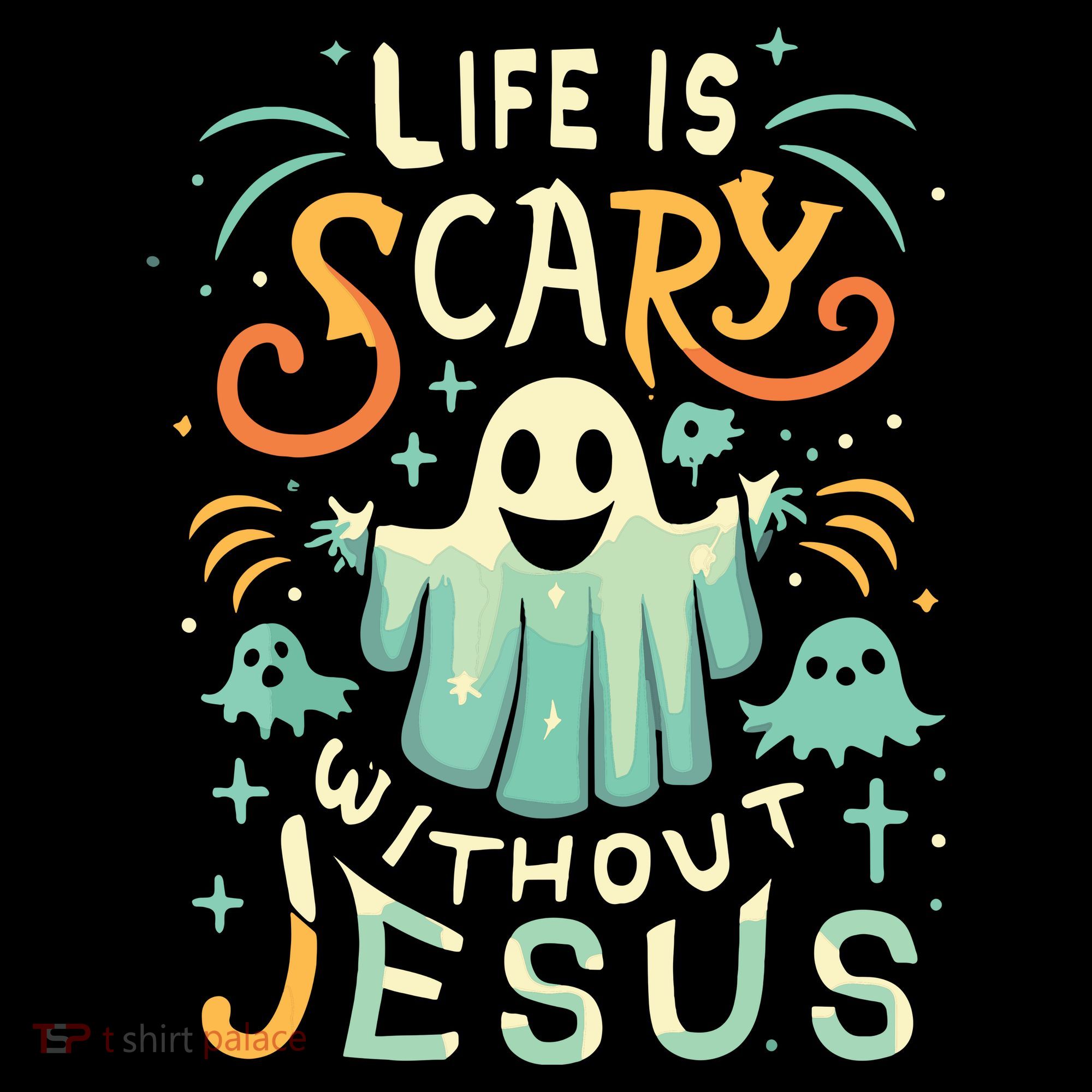 Life Is Scary Without Jesus Christian Halloween Funny Coffee Mug