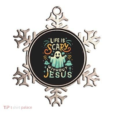Life Is Scary Without Jesus Christian Halloween Funny Ornament