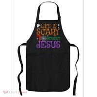 Life Is Scary Without Jesus Apron thumb 0