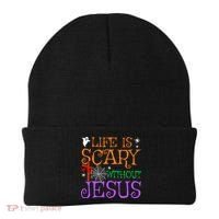 Life Is Scary Without Jesus Beanie thumb 0