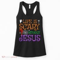 Life Is Scary Without Jesus Women's Tank Top thumb 0
