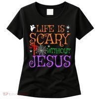 Life Is Scary Without Jesus Women's T-Shirt thumb 0
