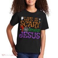 Life Is Scary Without Jesus Kids T-Shirt thumb 2