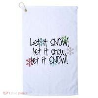 Let It Snow Let It Snow Let It Snow Golf Towel thumb 0