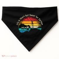 Life Is Short Guitar But Sweet For Certain USA-Made Doggie Bandana thumb 0