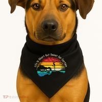 Life Is Short Guitar But Sweet For Certain USA-Made Doggie Bandana thumb 1