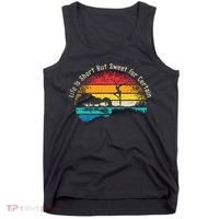 Life Is Short Guitar But Sweet For Certain Tank Top thumb 0