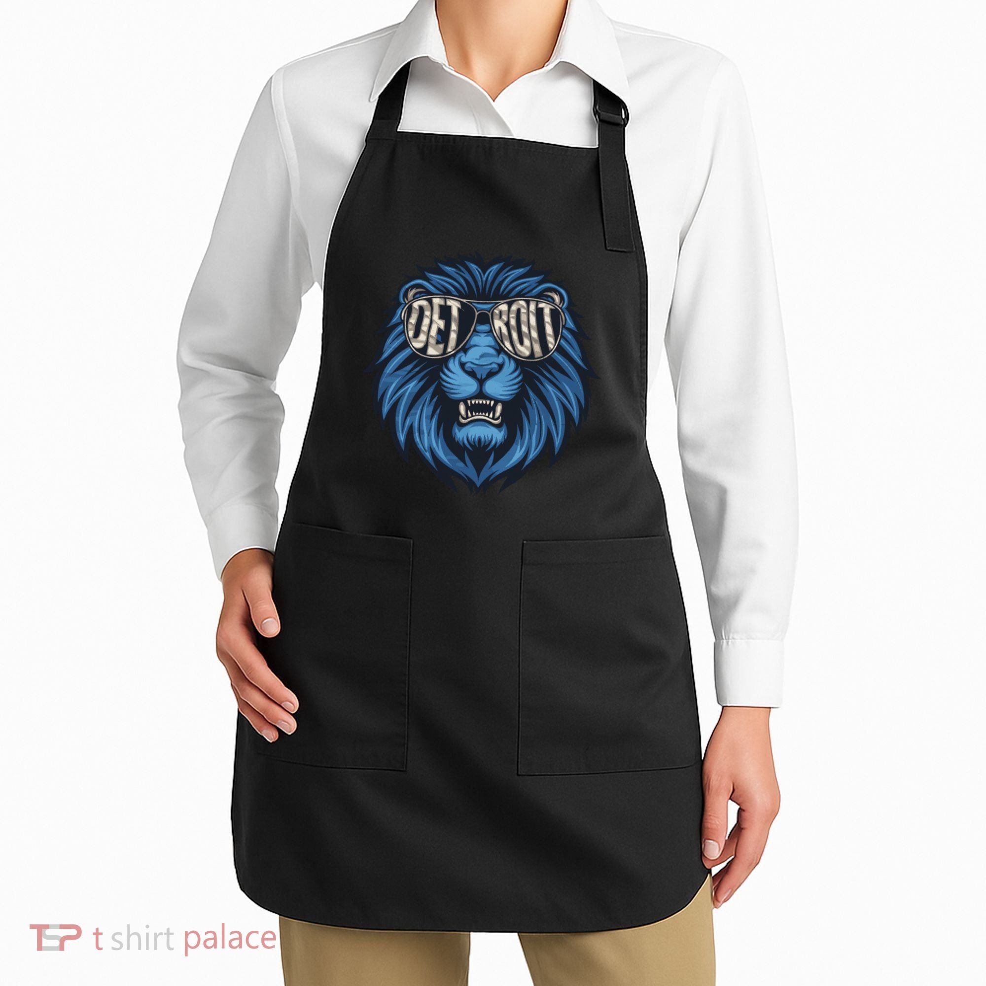 Lions Inspirational Strength And Courage Apron