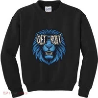 Lions Inspirational Strength And Courage Kids Sweatshirt thumb 0