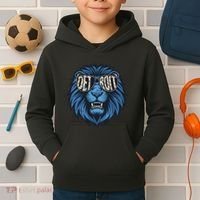 Lions Inspirational Strength And Courage Kids Hoodie thumb 2