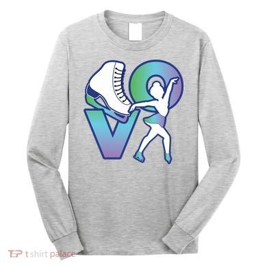 Love Ice Skating Long Sleeve Shirt