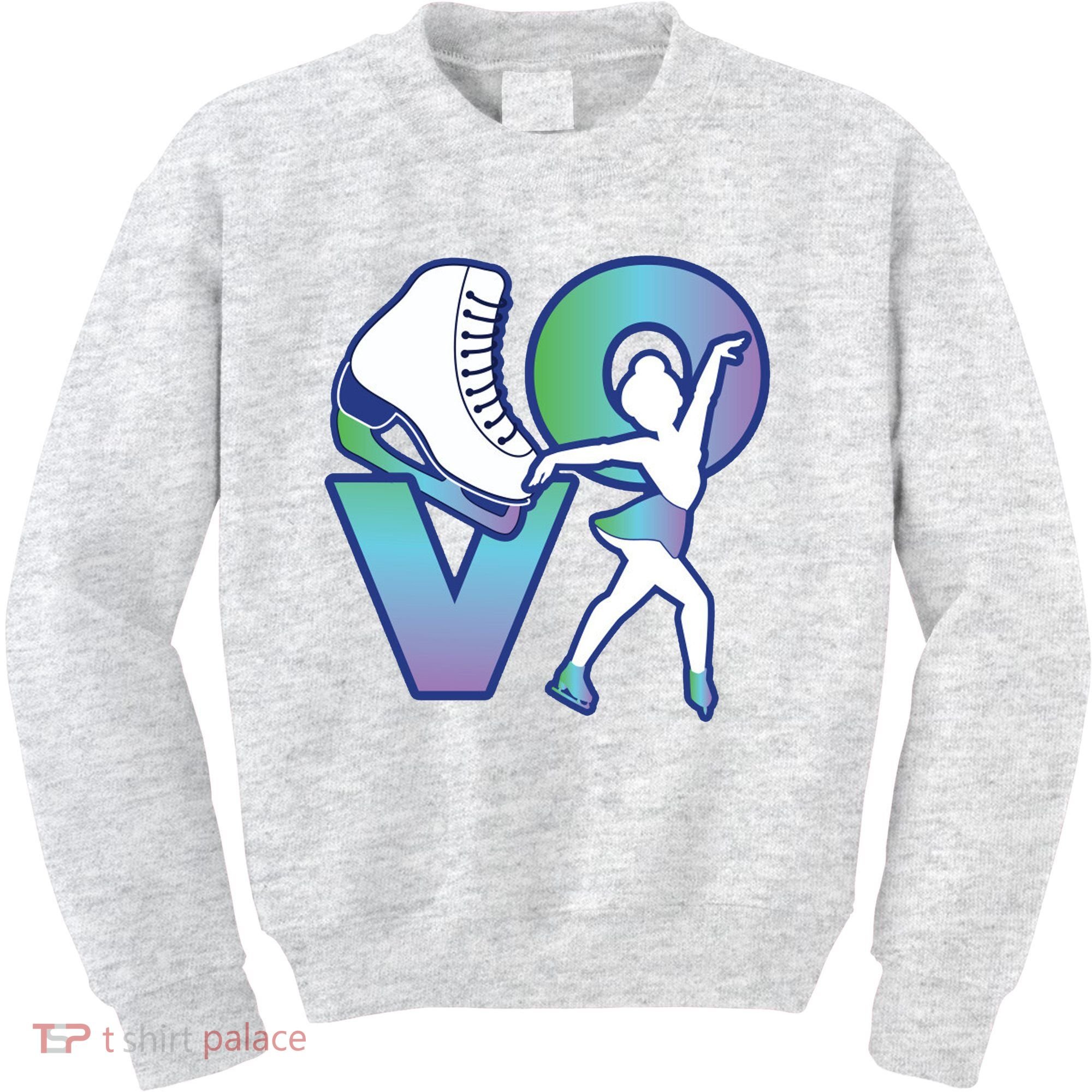 Love Ice Skating Kids Sweatshirt