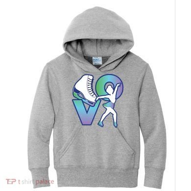 Love Ice Skating Kids Hoodie