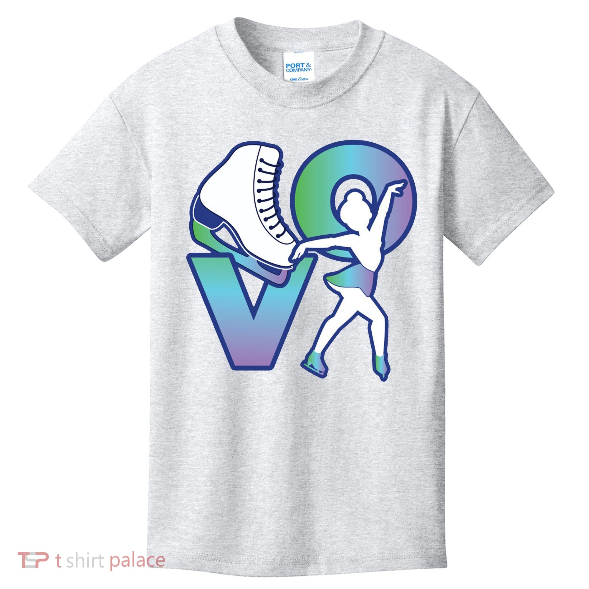 Love Ice Skating Kids T-Shirt
