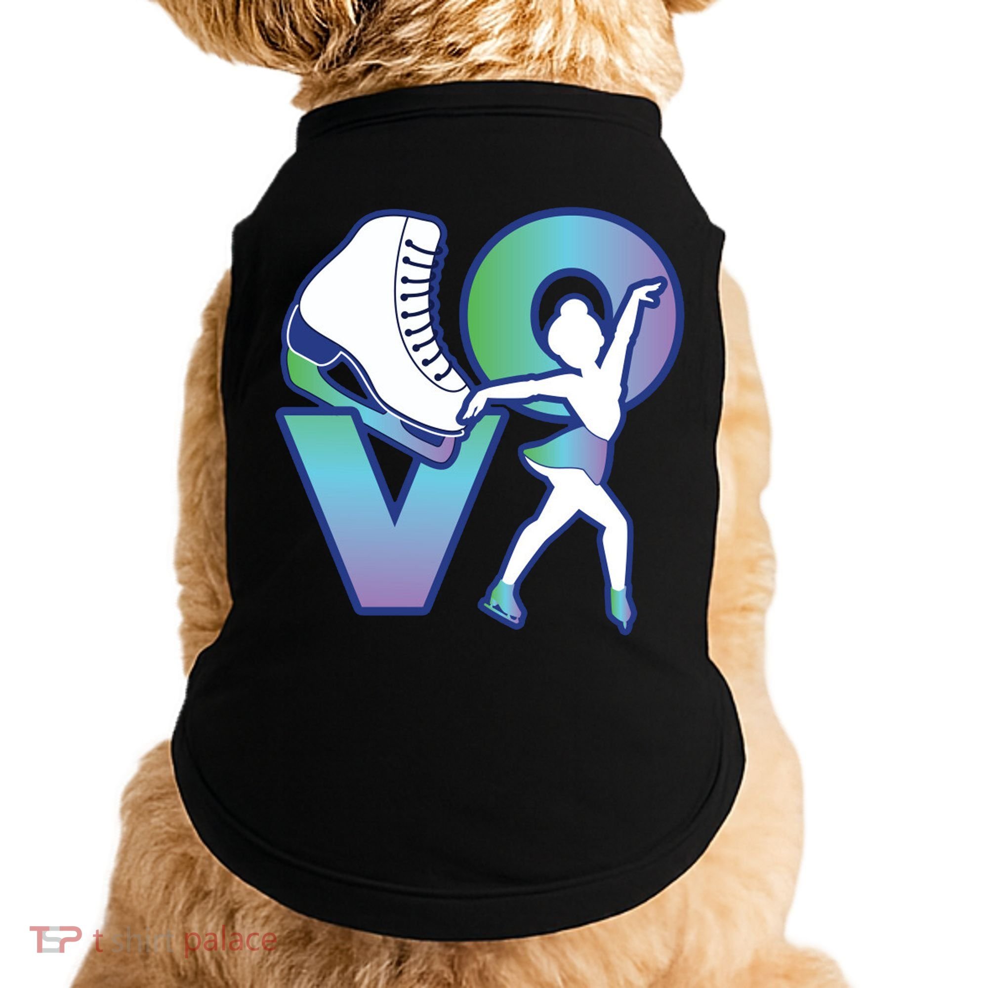Love Ice Skating Doggie Tank