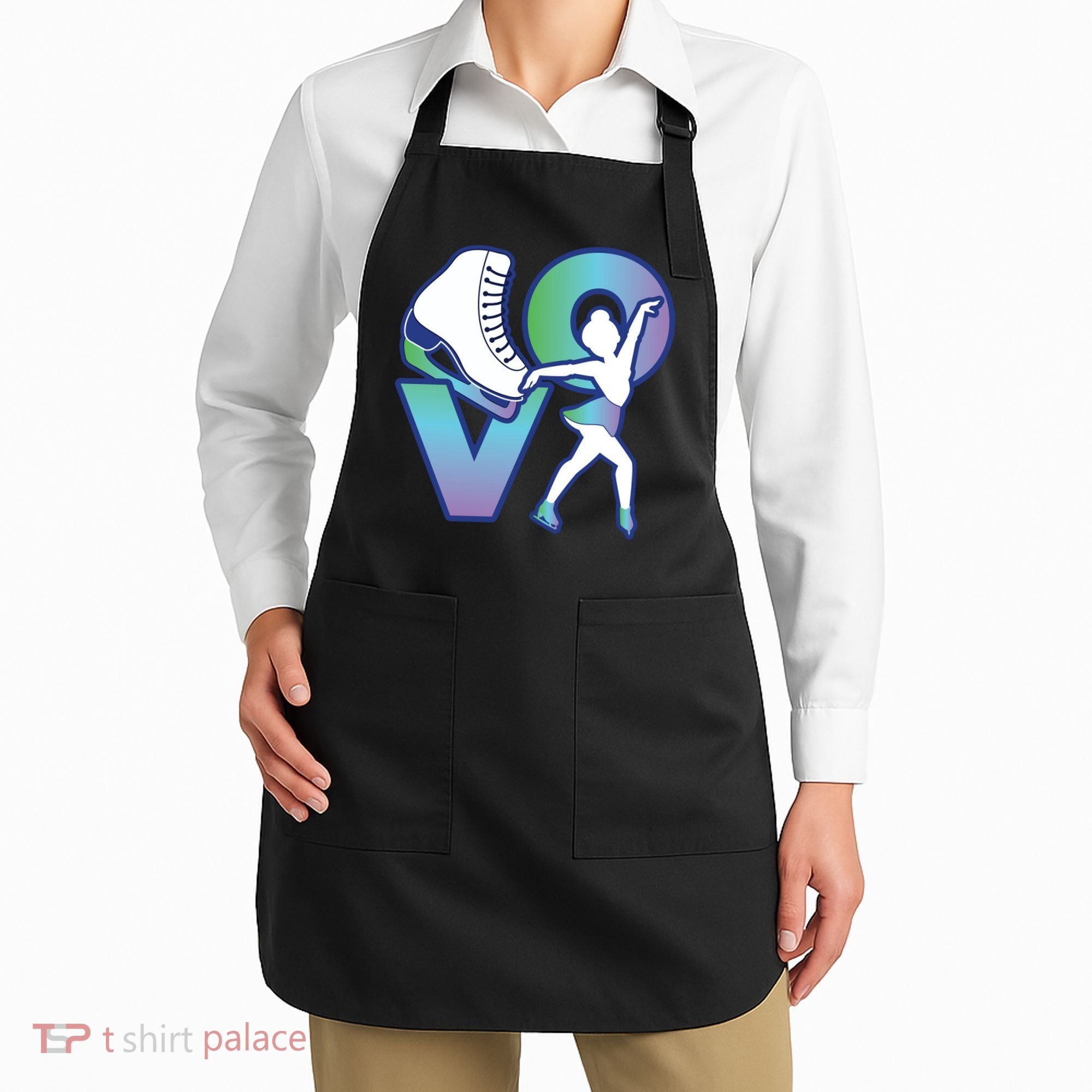Love Ice Skating Apron