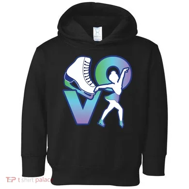 Love Ice Skating Toddler Hoodie