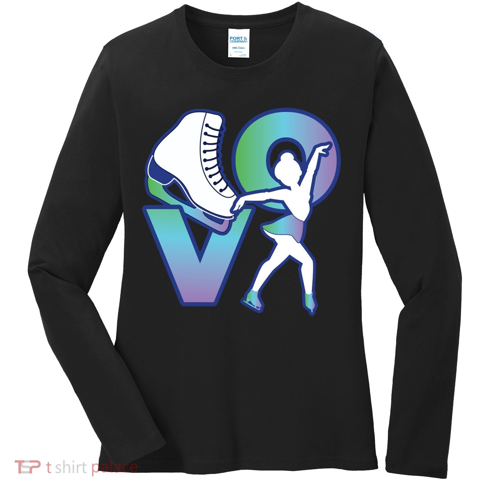 Love Ice Skating Women's Long Sleeve Shirt