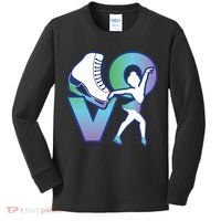 Love Ice Skating Kids Long Sleeve Shirt thumb 0