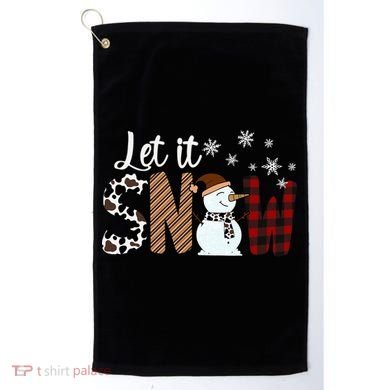 Let It Snow Meaningful Gift Golf Towel
