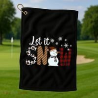 Let It Snow Meaningful Gift Golf Towel thumb 1