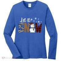 Let It Snow Meaningful Gift Women's Long Sleeve Shirt thumb 0