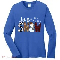Let It Snow Meaningful Gift Women's Long Sleeve Shirt thumb 0