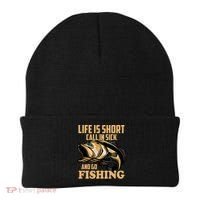 Life Is Short Call In Sick And Go Fishing Beanie thumb 0