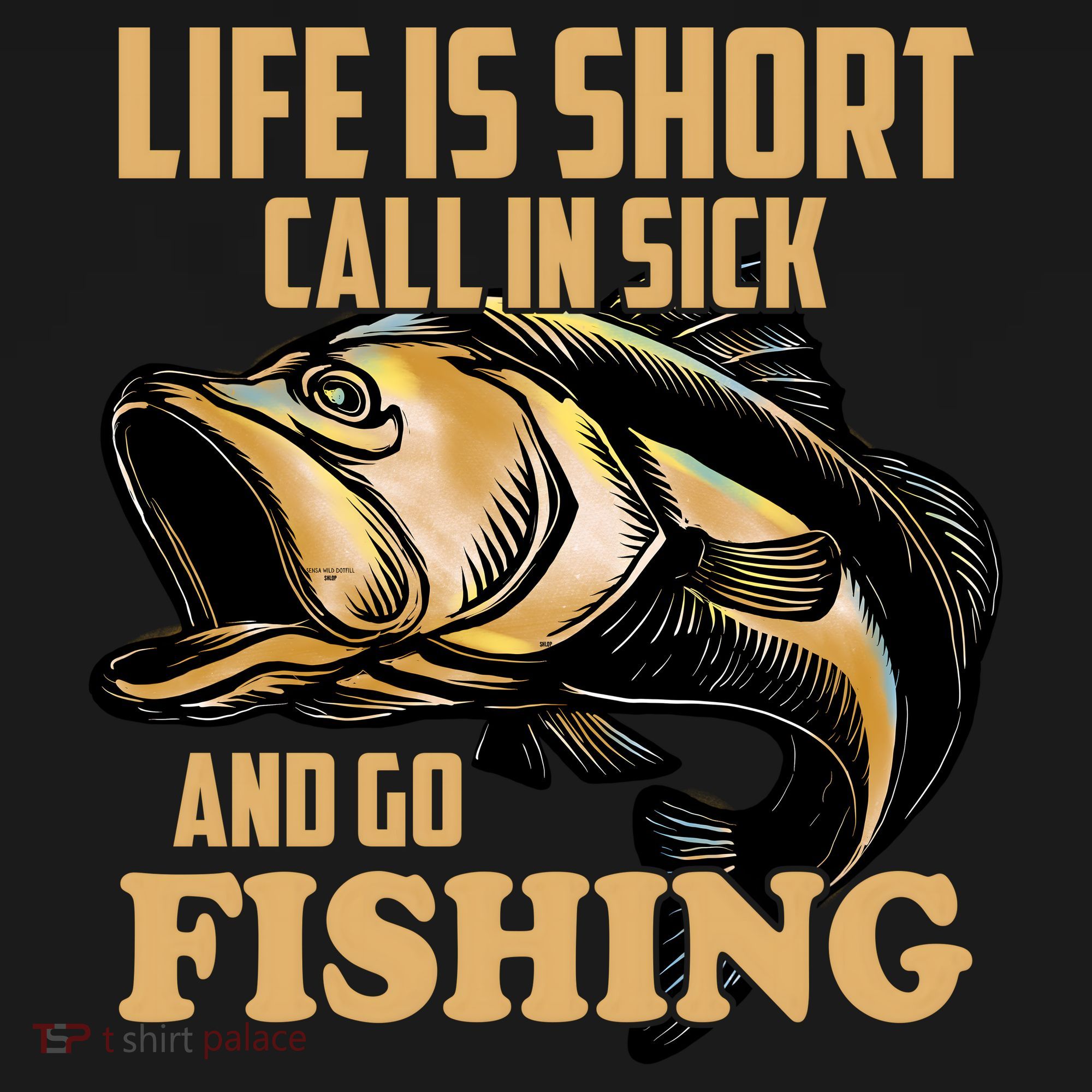 Life Is Short Call In Sick And Go Fishing Ornament