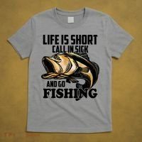 Life Is Short Call In Sick And Go Fishing T-Shirt thumb 5