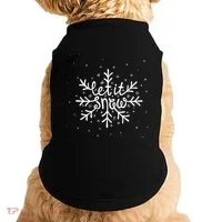 Let It Snow Doggie Tank thumb 0