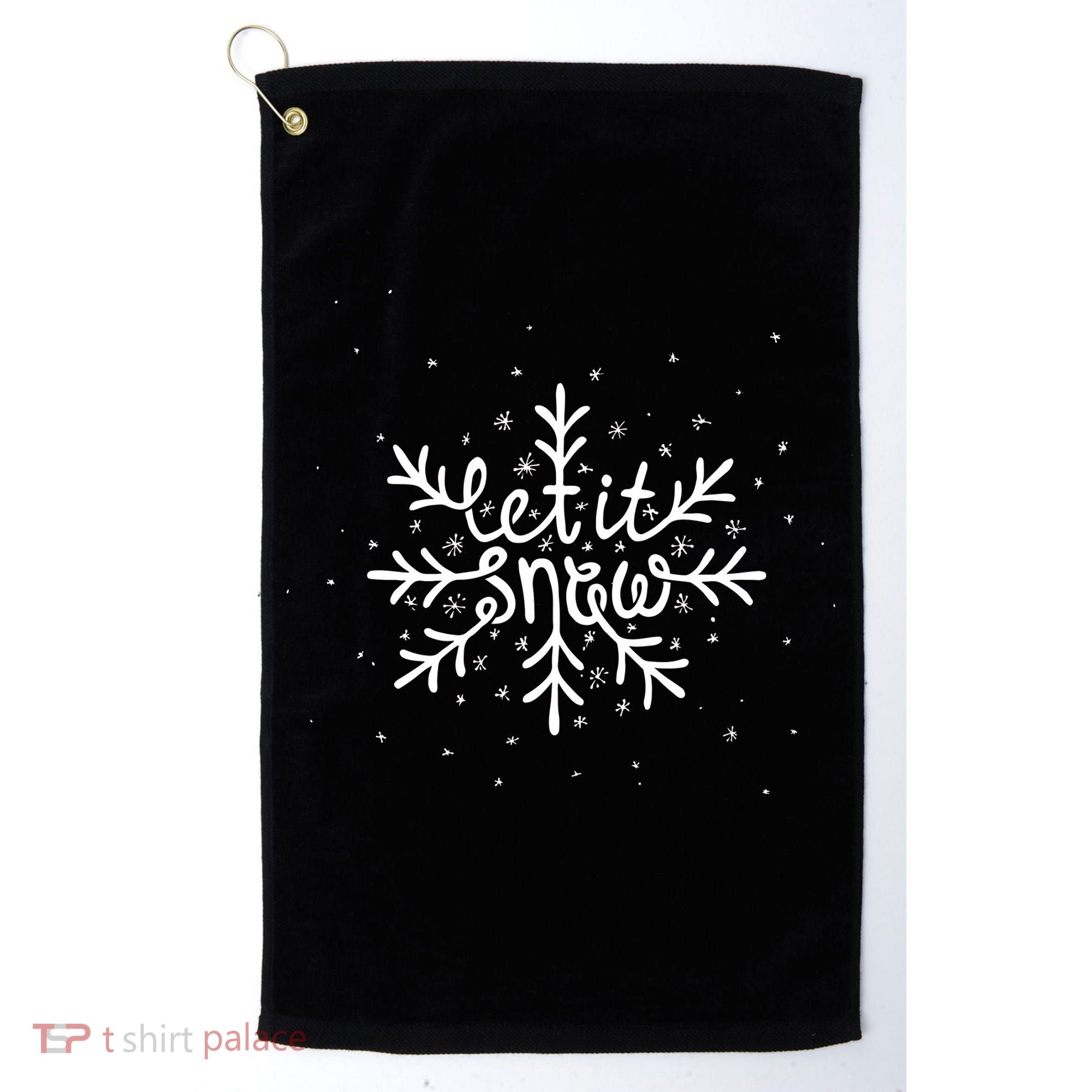 Let It Snow Golf Towel