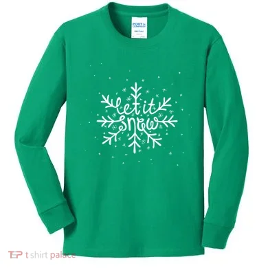 Let It Snow Kids Long Sleeve Shirt