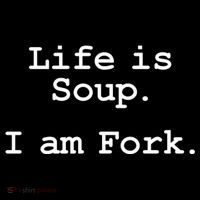 Life Is Soup I Am Fork Funny Kids Long Sleeve Shirt thumb 2