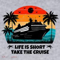 Life Is Short Take The Cruise Funny Cruising Women's Sweatshirt thumb 2
