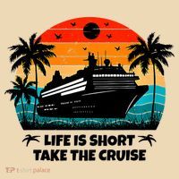 Life Is Short Take The Cruise Funny Cruising Tote Bag thumb 4