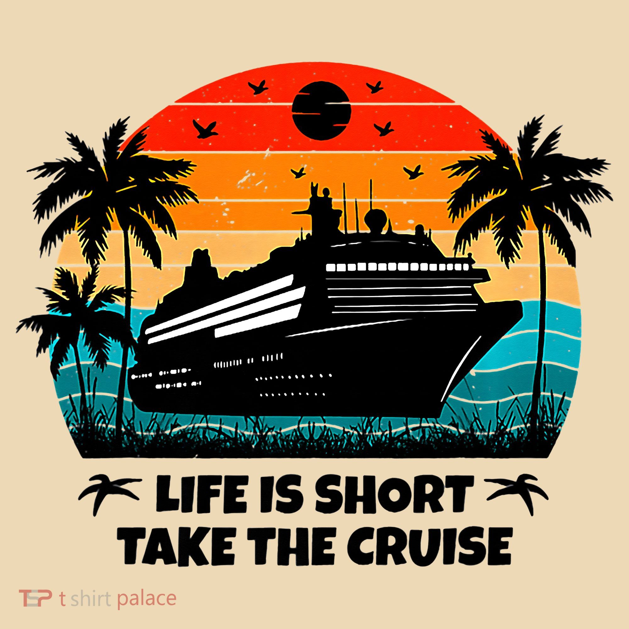 Life Is Short Take The Cruise Funny Cruising Tote Bag