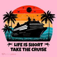 Life Is Short Take The Cruise Funny Cruising Coaster thumb 2