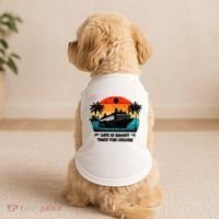 Life Is Short Take The Cruise Funny Cruising Doggie Tank thumb 2