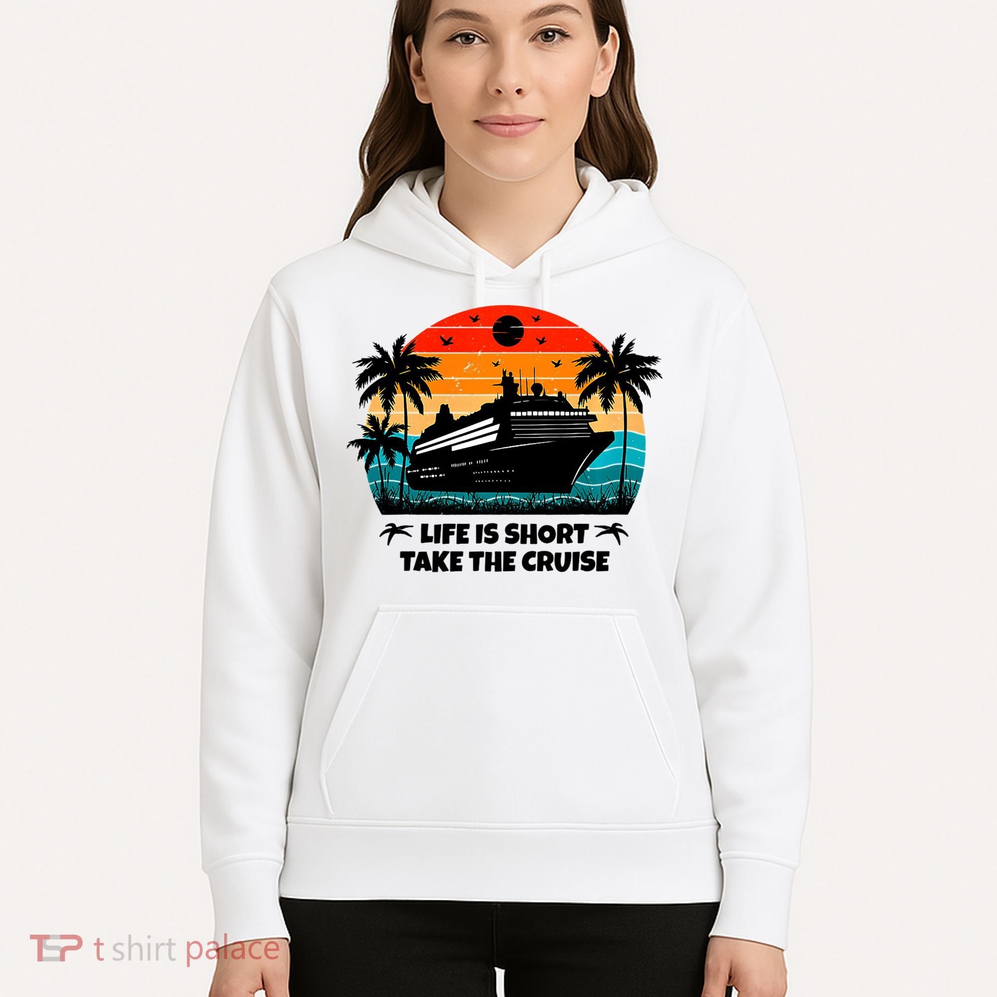 Life Is Short Take The Cruise Funny Cruising Hoodie