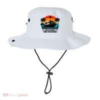 Life Is Short Take The Cruise Funny Cruising Bucket Hat thumb 0