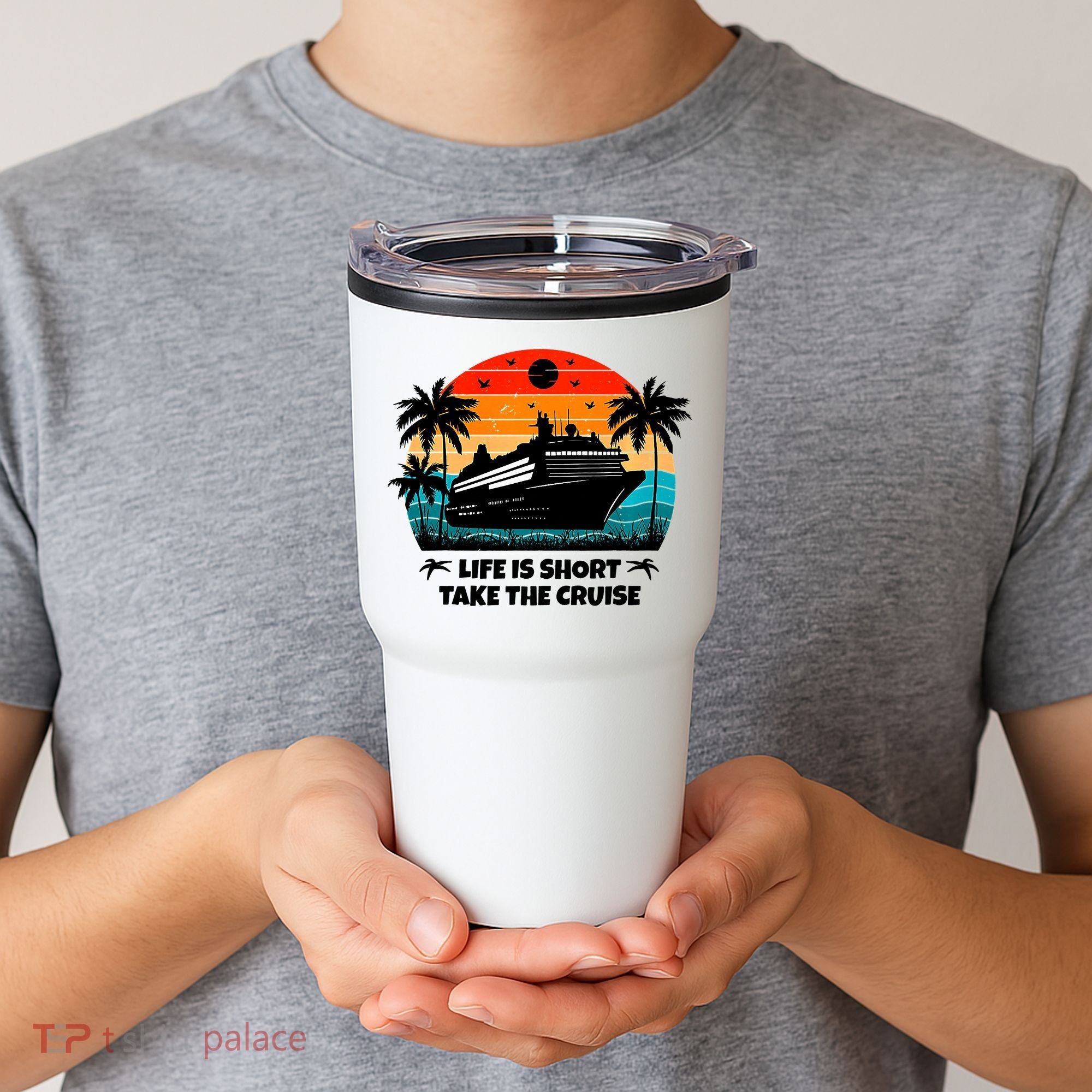 Life Is Short Take The Cruise Funny Cruising Tumbler