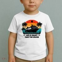 Life Is Short Take The Cruise Funny Cruising Toddler T-Shirt thumb 2