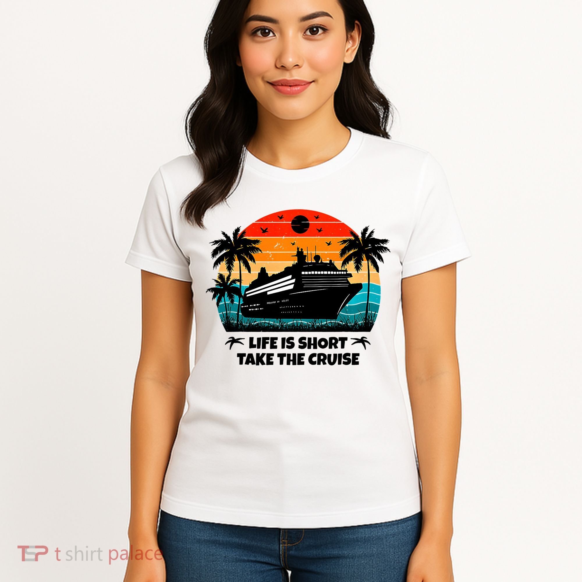 Life Is Short Take The Cruise Funny Cruising Women's T-Shirt