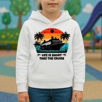 Life Is Short Take The Cruise Funny Cruising Kids Hoodie thumb 3
