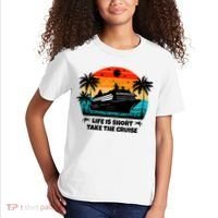 Life Is Short Take The Cruise Funny Cruising Kids T-Shirt thumb 2