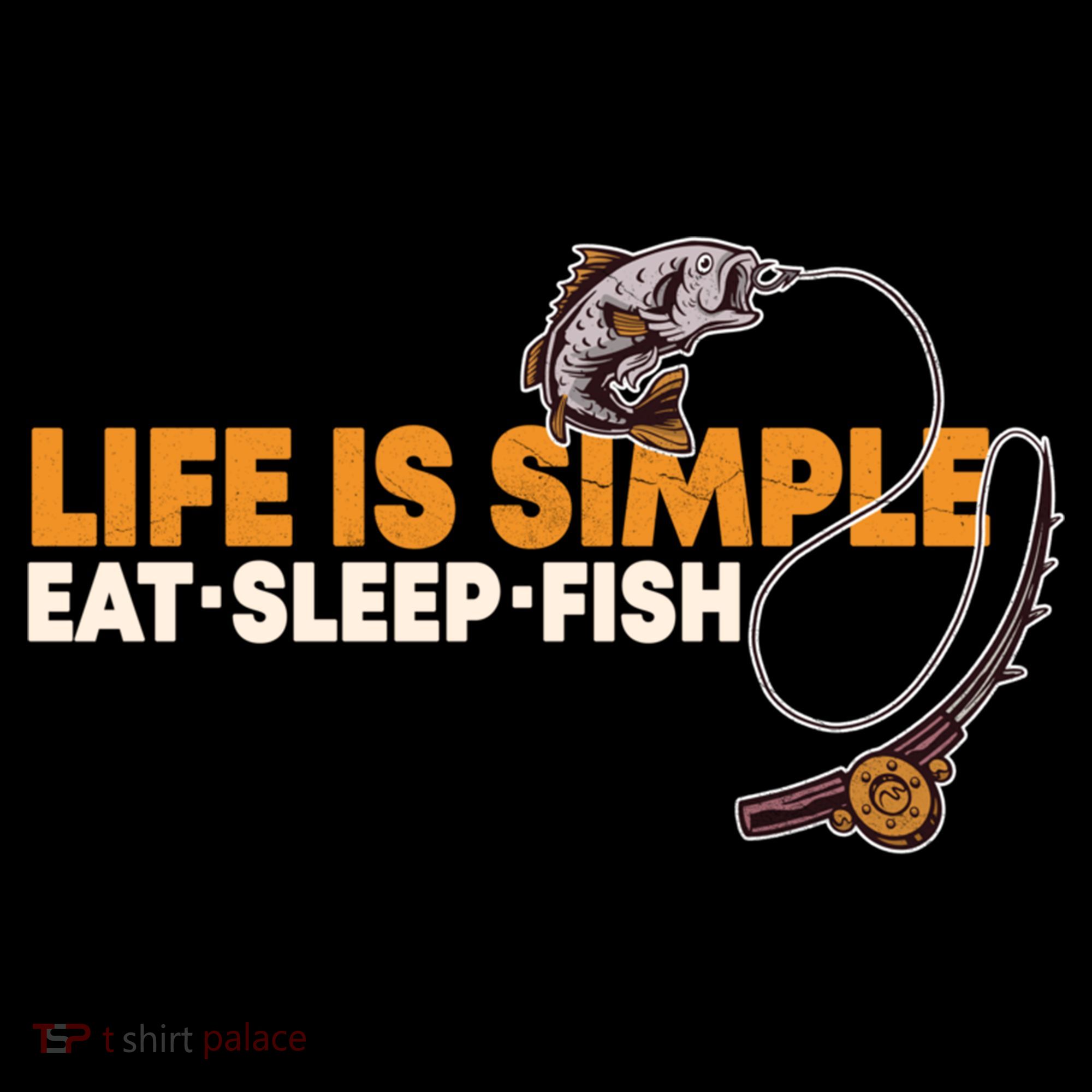 Life Is Simple Eat Sleep Fish Fisher Theme S Cool Gift Women's Hoodie