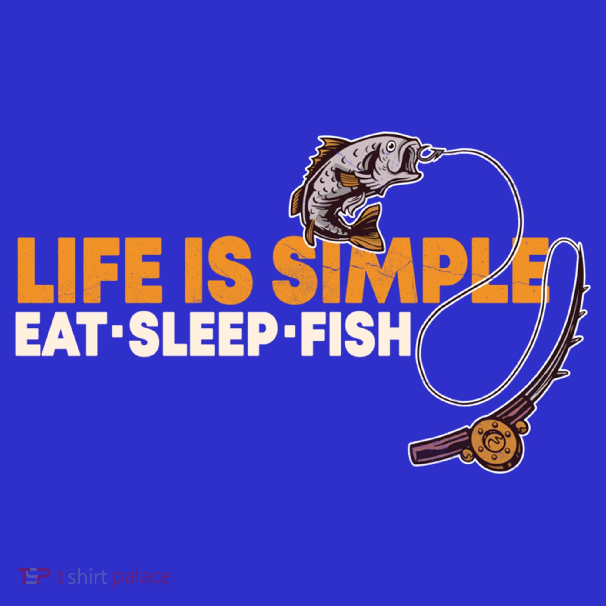 Life Is Simple Eat Sleep Fish Fisher Theme S Cool Gift Baby Bodysuit