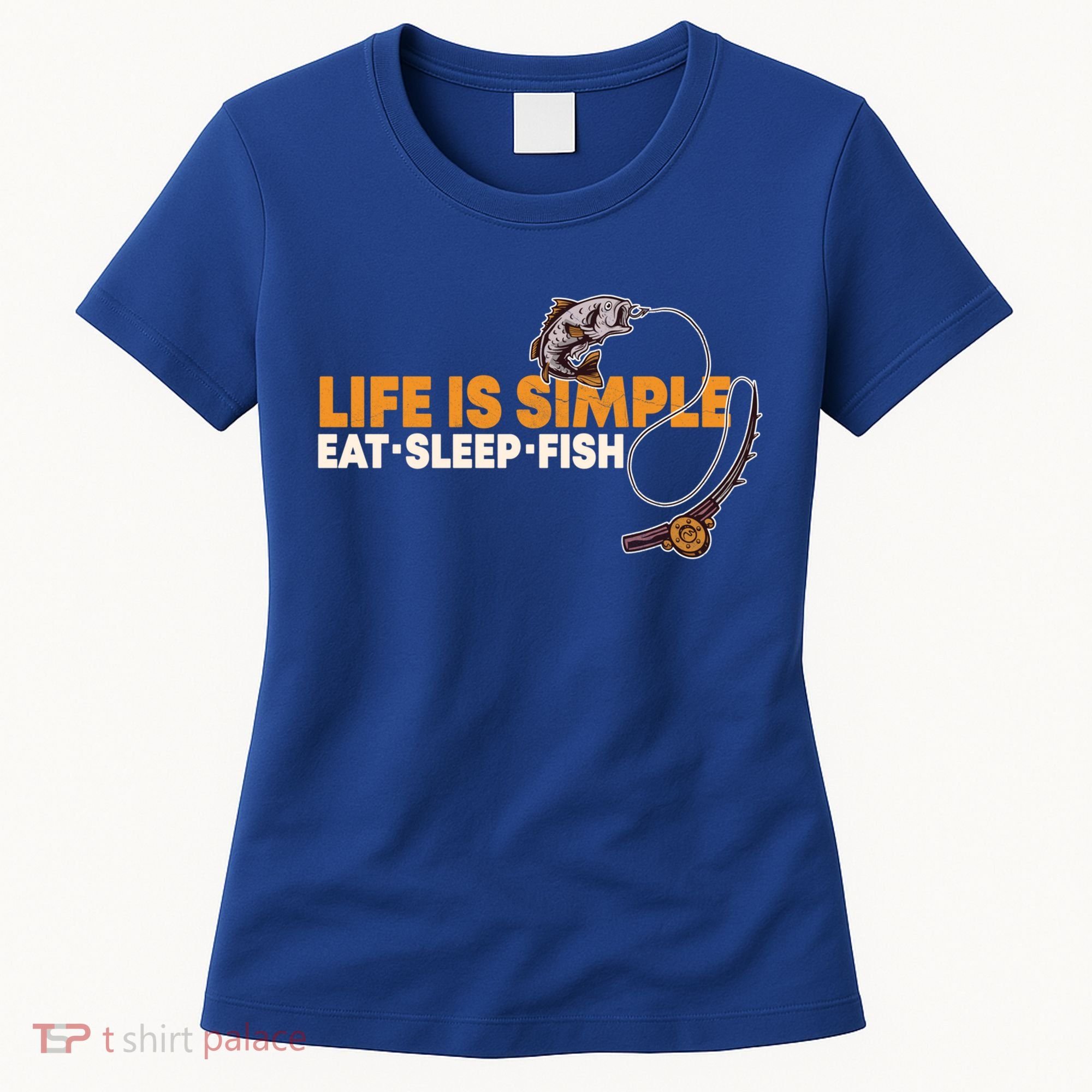 Life Is Simple Eat Sleep Fish Fisher Theme S Cool Gift Women's T-Shirt